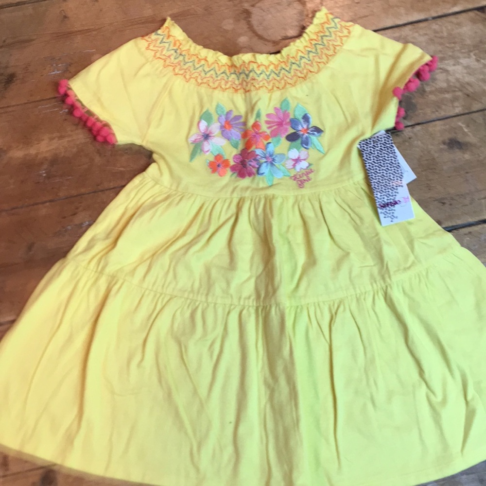 Girls tier knit dress